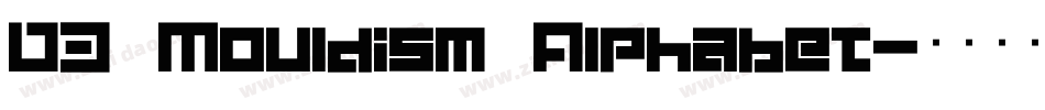 D3 Mouldism Alphabet字体转换